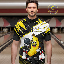 Load image into Gallery viewer, Custom Funny Banana Bowling Shirt for Men Bowling League Bowling Team Shirts Bowling Uniform HNT336