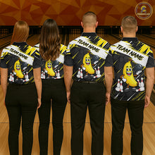 Load image into Gallery viewer, Custom Funny Banana Bowling Shirt for Men Bowling League Bowling Team Shirts Bowling Uniform HNT336