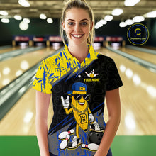 Load image into Gallery viewer, Custom Funny Banana Bowling Team Shirts Bowling Shirt for Women Bowling League Bowling Uniform HNT337