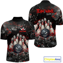 Load image into Gallery viewer, Cracked Angry Bowling Shirts for Men Custom Bowling Team Jersey Bowling League HNT286