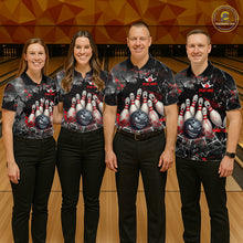 Load image into Gallery viewer, Cracked Angry Bowling Shirts for Women Custom Bowling Team Jersey Bowling League HNT286