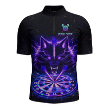 Load image into Gallery viewer, Custom Galaxy Thunder Wolf Darts Board Dart Shirts For Men Darts Team Jerseys Dart League NNT150