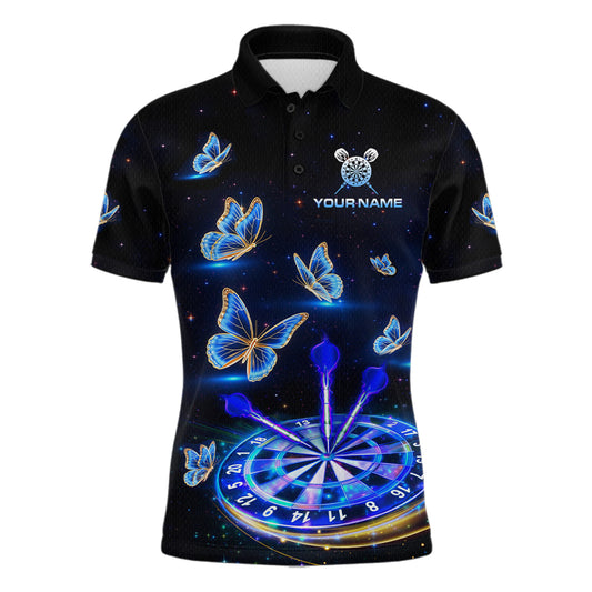 Custom Galaxy Butterflies Darts Board Dart Shirts For Men Darts Team Jerseys Dart League NNT151