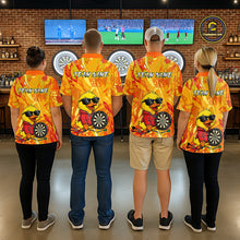 Load image into Gallery viewer, Custom Funny Duck Dart Shirt Dart Team Jersey for Men Dartboard Polo &amp; 1/4Zip Shirts NNT166