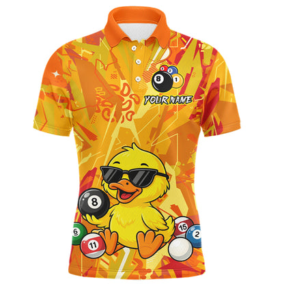 Custom Yellow Duck Funny 8 Ball Pool Shirts Billiard Shirt for Men Billiard Team Jersey League NNT174