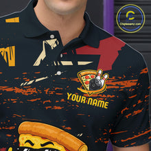 Load image into Gallery viewer, Person wearing a dark polo shirt with colorful graphics and text, featuring a logo and website URL.