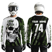 Load image into Gallery viewer, Custom Skull Camo UTV Off-Road Shirts UTV Motocross Racing Shirt Kid Men Women UPF30+ DNT89