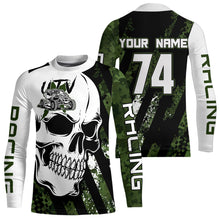 Load image into Gallery viewer, Custom Skull Camo UTV Off-Road Shirts UTV Motocross Racing Shirt Kid Men Women UPF30+ DNT89