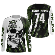 Load image into Gallery viewer, Custom Skull Camo UTV Off-Road Shirts UTV Motocross Racing Shirt Kid Men Women UPF30+ DNT89