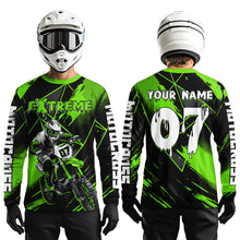 Load image into Gallery viewer, Custom Green MX Racing Extreme Shirts Kid Men Women Youth Motocross Shirts UPF30+ DNT35