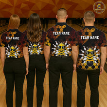 Load image into Gallery viewer, Custom Funny Bee Bowling Jersey for Men Bowling Team Shirts Bowling Polo &amp; 1/4 Zip HNT267