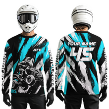 Load image into Gallery viewer, Turquoise ATV Motocross Shirts Kid Men Women Custom Quad Bike Off-Road Shirt UPF30+ DNT60