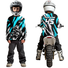 Load image into Gallery viewer, Turquoise ATV Motocross Shirts Kid Men Women Custom Quad Bike Off-Road Shirt UPF30+ DNT60
