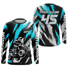 Load image into Gallery viewer, Turquoise ATV Motocross Shirts Kid Men Women Custom Quad Bike Off-Road Shirt UPF30+ DNT60