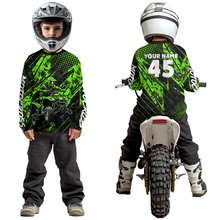 Load image into Gallery viewer, Custom Green ATV Motocross Shirts Kid Men Women Off-Road Quad Bike Shirt UPF30+ DNT61