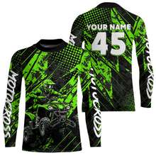 Load image into Gallery viewer, Custom Green ATV Motocross Shirts Kid Men Women Off-Road Quad Bike Shirt UPF30+ DNT61