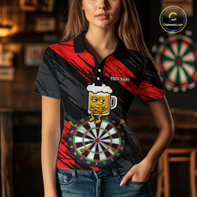 Load image into Gallery viewer, Custom Purple Funny Beer Darts Board Dart Shirts For Women Darts Team Jerseys Dart Tournament NNT120