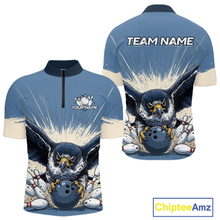 Load image into Gallery viewer, Custom Funny Falcon Bowling Jersey for Men Unisex Bowling Shirts for Team Polo &amp; 1/4 Zip HNT244