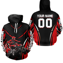 Load image into Gallery viewer, Personalized Red ATV Motocross Hoodie Jersey Off-Road Hoodie Shirt for Kid Men Women HOT41