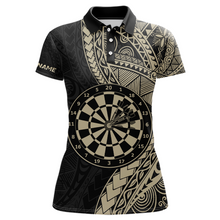 Load image into Gallery viewer, Custom Yellow Tribal Dart Shirts for Women Dart Team Jersey Dartboard Gifts Polo &amp; 1/4 Zip NNT163
