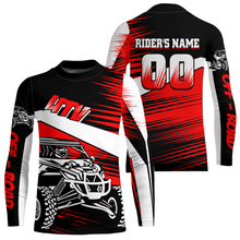 Load image into Gallery viewer, Personalized Red UTV Off-Road Shirts UTV Motocross Racing Shirt Kid Men Women UPF30+ DNT90