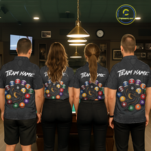 Load image into Gallery viewer, Custom Snake Yin Yang 8 Ball 9 Ball Billiard Shirt for Women Billiard Team Jersey Billiard League NNT185