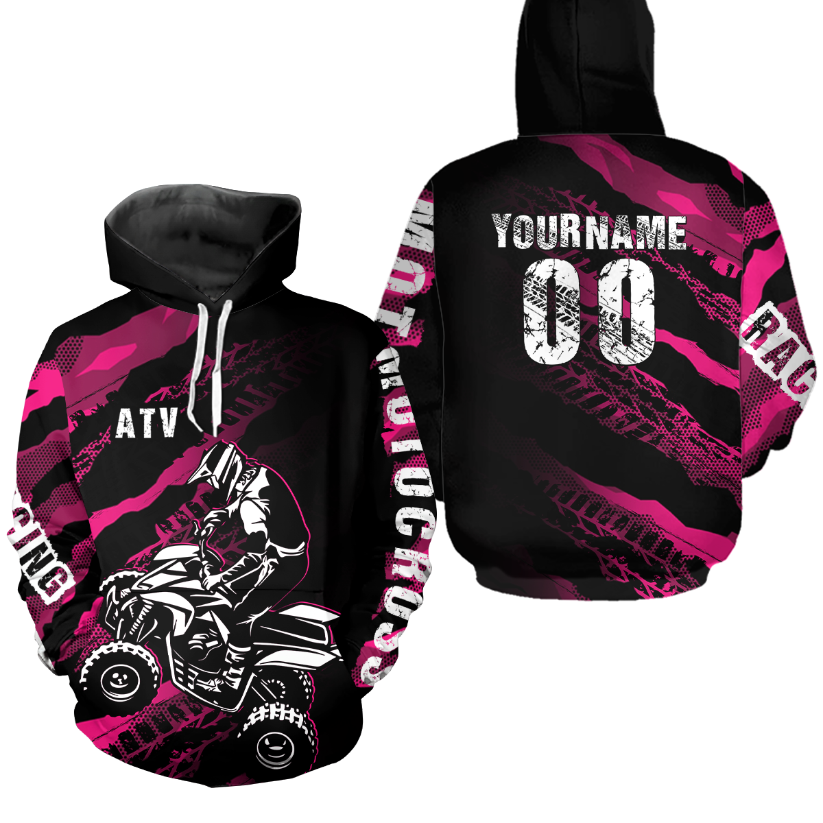 Personalized Racing Quad Bike Hoodie Kid Men Women ATV Motocross Hooded Jersey Off-Road HOT16