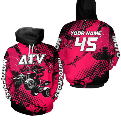 Personalized Quad Bike Hoodie Kid Men Women ATV Motocross Hooded Jersey Off-Road  HOT08