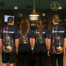 Load image into Gallery viewer, Custom US Wolf 8 9 Ball Yin Yang Billiard Shirts for Women Billiard Team Shirts Billiard League Polo &amp; 1/4 Zip NNT92
