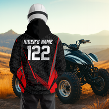 Load image into Gallery viewer, Red Atv Motocross Hoodie For Adult&amp;Kid Upf30+ Pink Quad Bike Shirt Off-Road Atv Mx Racing NHN013