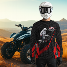 Load image into Gallery viewer, Personalized ATV Motocross Jersey For Adult &amp; Kids UPF30+ Red Quad Bike Shirt Off-Road ATV MX Racing NHN013