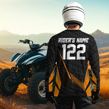 Load image into Gallery viewer, Personalized ATV Motocross Jersey For Adult &amp; Kids UPF30+ Orange Quad Bike Shirt Off-Road ATV MX Racing NHN013