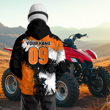Load image into Gallery viewer, Orange ATV Motocross Hoodie Personalized Upf30+ Adult&amp;Kid Quad Bike Shirt Atv Mx Off-Road Extreme NHN003