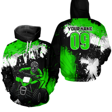 Load image into Gallery viewer, Green ATV Motocross Hoodie Personalized Upf30+ Adult&amp;Kid Quad Bike Shirt Atv Mx Off-Road Extreme NHN003