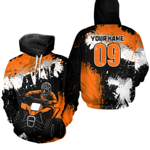 Load image into Gallery viewer, Orange ATV Motocross Hoodie Personalized Upf30+ Adult&amp;Kid Quad Bike Shirt Atv Mx Off-Road Extreme NHN003