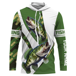 Bass Fishing camo Custom Long Sleeve performance Fishing Shirts, Personalized Bass Fishing jerseys TTN56