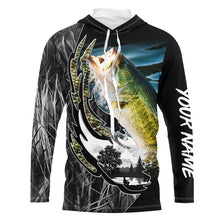 Load image into Gallery viewer, Largemouth Bass fishing Customize Name Personalized Bass Camo Shirts UV Protection TTN07