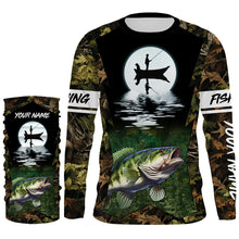 Load image into Gallery viewer, Bass Fishing Tournament Long Sleeve Performance Fishing UV Protection Shirts TTN111