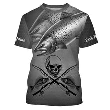 Load image into Gallery viewer, Chinook Salmon Fish Reaper Custom Long Sleeve Performance Fishing Shirts, Salmon Fishing Jerseys TTN77