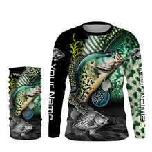 Load image into Gallery viewer, Custom Crappie Long Sleeve Tournament Fishing Shirts, Crappie Fishing Jerseys TTV03