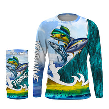 Load image into Gallery viewer, Wahoo Mahi Tuna slam Custom performance Fishing Shirts, Offshore slam Fishing shirt TTV92