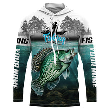 Load image into Gallery viewer, Custom Crappie Long Sleeve Tournament Fishing Shirts, Crappie Fishing Jerseys TTV136