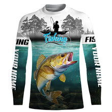 Load image into Gallery viewer, Personalized Walleye Fishing Jerseys, Walleye Tournament Fishing Shirts TTV54