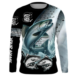 Custom Chinook King Salmon Fishing jerseys, King Salmon Long Sleeve tournament Fishing Shirts TTV76