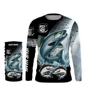 Custom Chinook King Salmon Fishing jerseys, King Salmon Long Sleeve tournament Fishing Shirts TTV76