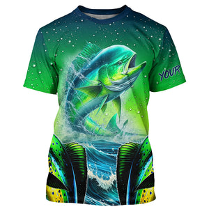 Mahi mahi Fishing Custom Name UV Protection Shirt, Personalized Mahi Mahi fishing jersey - TTV55