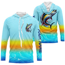 Load image into Gallery viewer, Tuna fishing Custom Name UV protection fishing jersey, fishing tournament shirts TTV44
