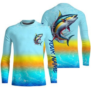 Tuna fishing Custom Name UV protection fishing jersey, fishing tournament shirts TTV44