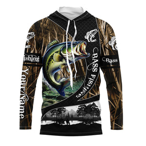 Bass fishing camo fishing Custom name UV protection performance fishing jerseys TTV46