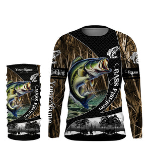 Bass fishing camo fishing Custom name UV protection performance fishing jerseys TTV46